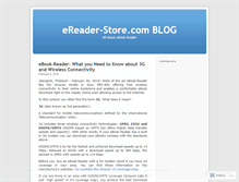 Tablet Screenshot of ereaderstore.wordpress.com
