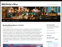 Tablet Screenshot of mmcrealty.wordpress.com