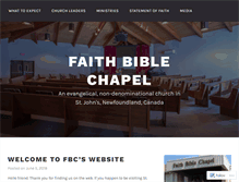 Tablet Screenshot of faithbiblechapel.wordpress.com