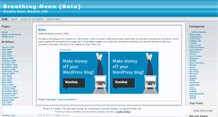 Desktop Screenshot of breatheneon.wordpress.com