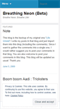 Mobile Screenshot of breatheneon.wordpress.com
