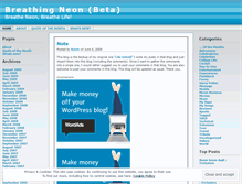 Tablet Screenshot of breatheneon.wordpress.com