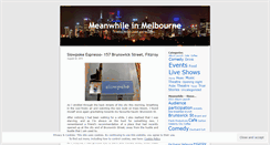 Desktop Screenshot of meanwhileinmelbourne.wordpress.com