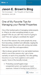 Mobile Screenshot of jasonbrown.wordpress.com