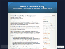 Tablet Screenshot of jasonbrown.wordpress.com