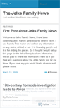 Mobile Screenshot of jelksfamily.wordpress.com