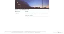 Desktop Screenshot of hateyourheimat.wordpress.com