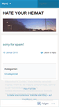 Mobile Screenshot of hateyourheimat.wordpress.com