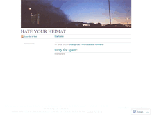 Tablet Screenshot of hateyourheimat.wordpress.com