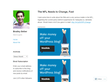 Tablet Screenshot of bradleygelber.wordpress.com