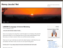 Tablet Screenshot of kennyjacobsnet.wordpress.com
