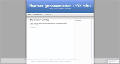 Desktop Screenshot of pharmer.wordpress.com