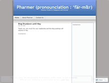 Tablet Screenshot of pharmer.wordpress.com