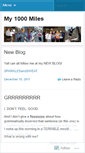 Mobile Screenshot of my1000miles.wordpress.com