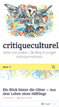 Mobile Screenshot of critiqueculturelle.wordpress.com