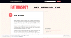 Desktop Screenshot of patinasjoy.wordpress.com