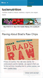 Mobile Screenshot of lucienutrition.wordpress.com
