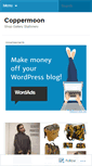 Mobile Screenshot of coppermoonshop.wordpress.com