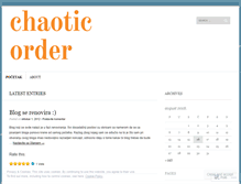 Tablet Screenshot of orderchaotic.wordpress.com