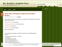 Tablet Screenshot of msrankinenglish.wordpress.com