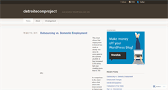 Desktop Screenshot of detroiteconproject.wordpress.com