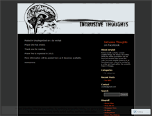 Tablet Screenshot of intrusivethoughts.wordpress.com