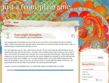 Tablet Screenshot of justacomplainjane.wordpress.com