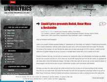 Tablet Screenshot of liquidlyrics.wordpress.com