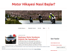 Tablet Screenshot of motorhikayesi.wordpress.com