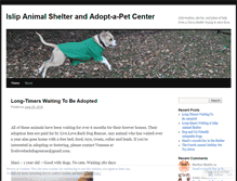 Tablet Screenshot of islipanimalshelter.wordpress.com