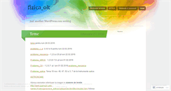 Desktop Screenshot of fizicaolt.wordpress.com