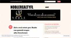 Desktop Screenshot of noblerealtyfl.wordpress.com