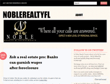 Tablet Screenshot of noblerealtyfl.wordpress.com