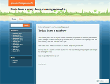 Tablet Screenshot of 40somethingmomof2.wordpress.com