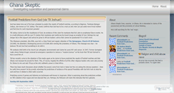 Desktop Screenshot of ghanaskeptic.wordpress.com