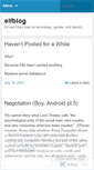 Mobile Screenshot of elfandelle.wordpress.com