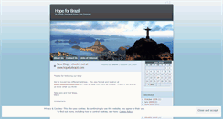 Desktop Screenshot of hopeforbrazil.wordpress.com