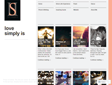 Tablet Screenshot of lovesimplyiswriting.wordpress.com