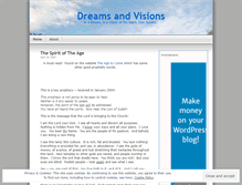 Tablet Screenshot of dreamsandvisions.wordpress.com