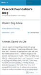 Mobile Screenshot of peacockfoundation.wordpress.com