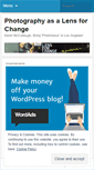 Mobile Screenshot of lensforchange.wordpress.com