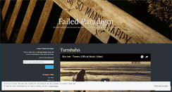 Desktop Screenshot of failedparadigm.wordpress.com