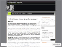 Tablet Screenshot of goodnewstogo.wordpress.com