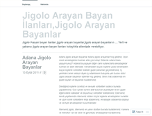 Tablet Screenshot of jigoloarayanbayanilanlari.wordpress.com