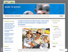 Tablet Screenshot of mamatequiero.wordpress.com