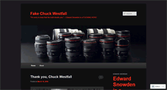 Desktop Screenshot of fakechuckwestfall.wordpress.com