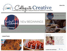 Tablet Screenshot of collegiatecreative.wordpress.com