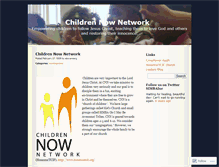 Tablet Screenshot of childrennownetwork.wordpress.com