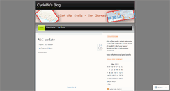 Desktop Screenshot of cyclelife.wordpress.com