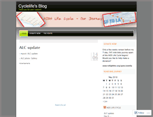 Tablet Screenshot of cyclelife.wordpress.com